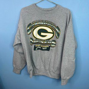 VINTAGE 1996 GREY STARTER GREENBAY PACKERS CREWNECK SWEATSHIRT